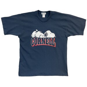 Snoopy Laying on Cornell Tee | Men'
