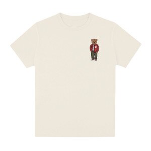 Embroidered Preppy Cornell Bear Tee